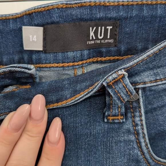 Kut from the Kloth Indigo Flare Jeans - Picture 7 of 9